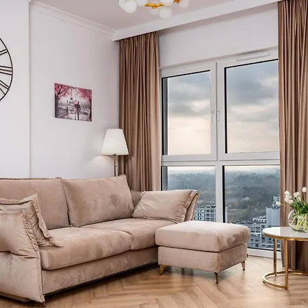Panorama Viev Top 22Th Floor Free Garage By Perfect Apart 2211 Warsaw Exterior photo