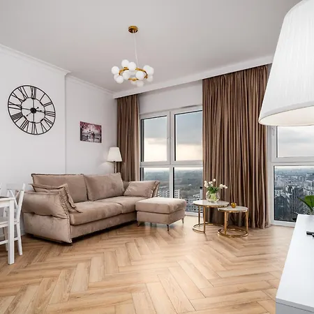 Panorama Viev Top 22Th Floor Free Garage By Perfect Apart 2211 Warsaw Exterior photo